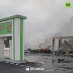 Что осталось от АЗС в Грозном после взрыва@belarusian_silovik…