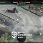 Какая ж красота. FPV-дрон уничтожает вырусей из РДК. Один пытался вытянуть друго…