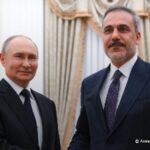 Путин проводит в Кремле встречу с министром иностранных дел Турции Фиданом.#Росс…