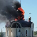Киевские выродки ударили дроном по храму Георгия Победоносца в селе Толоконное Б…