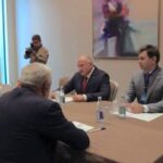 Кадры переговоров Куренкова с министром по чрезвычайным ситуациям Азербайджана …