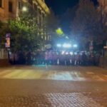 Дополнительные силы спецназа стянуты у площади Свободы в центре Тбилиси, протес…