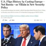 Новая стратегия нацбезопасности США вызвала шок в Европе, потому что Китай и Рос…