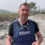 Кадры удара ракеты по журналистам RT на юге Ливана.Видео: ТАСС/Ruptly…
