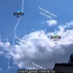Ещё одна реактивная «Герань-5» пролетает над Киевом и чётко ложится в цель.#Росс…